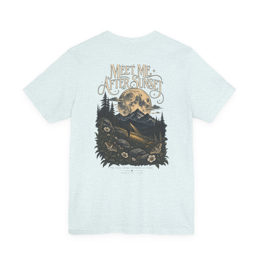 Meet Me After Sunset Tee — Vintage Moth & Moon Graphic T-Shirt