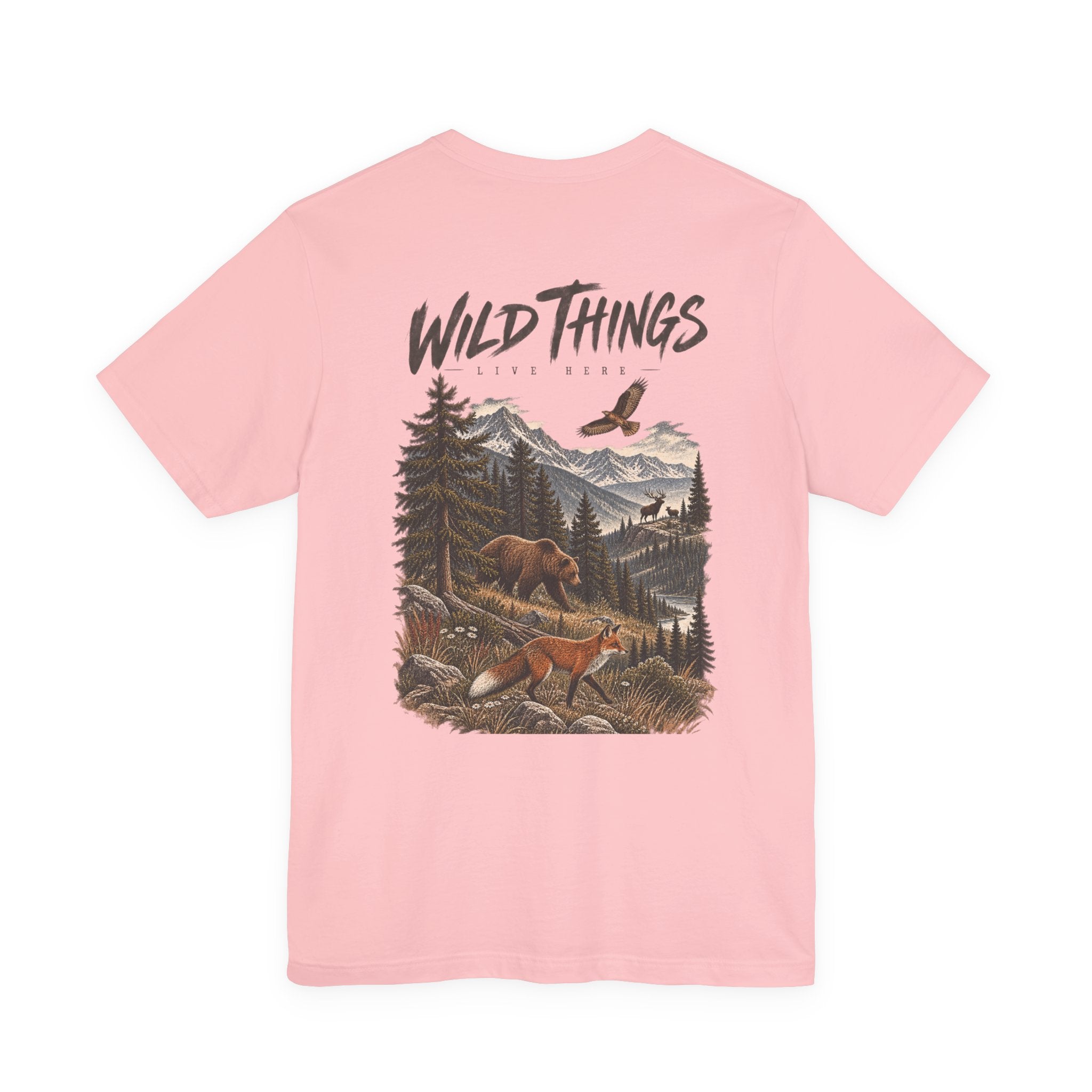 Wild Things Fox Tee — Woodland Nature Graphic T-Shirt