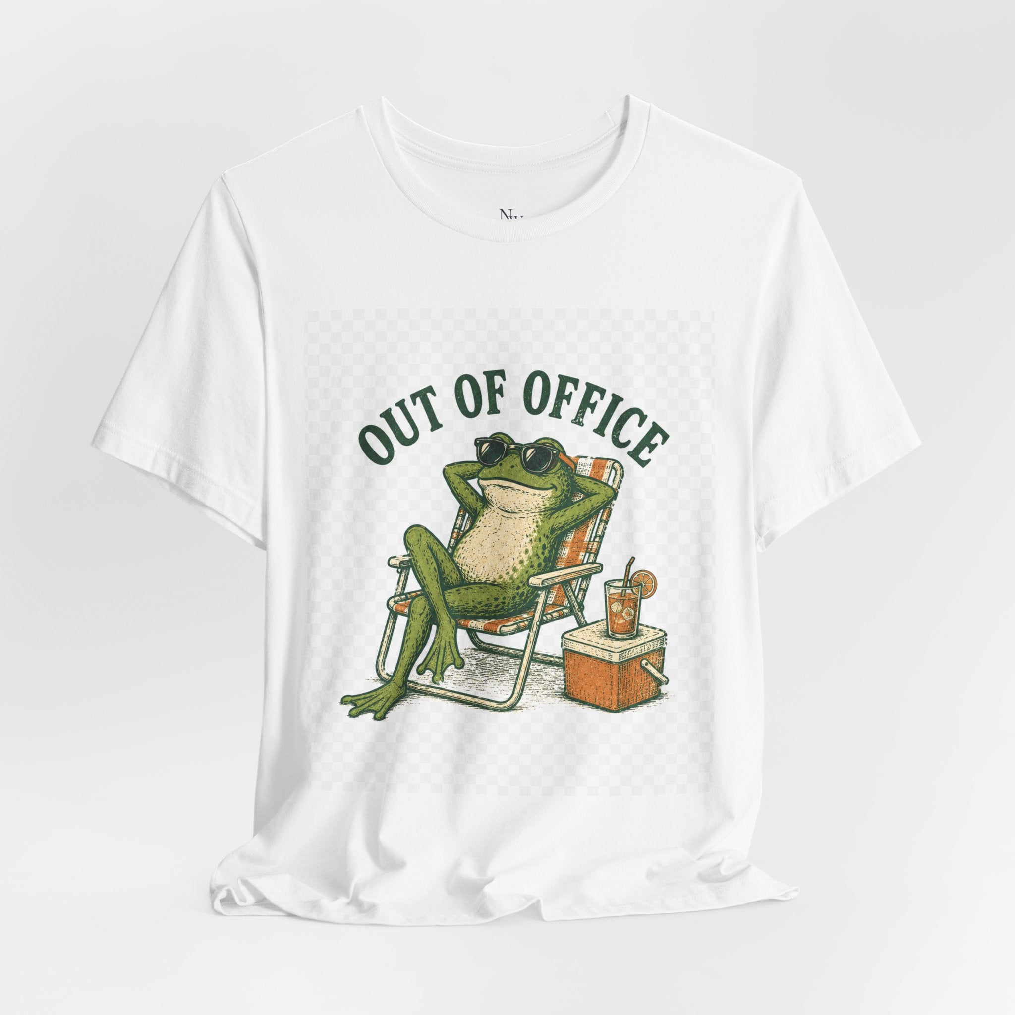 Out of Office Frog Tee — "Please Lower Your Expectations" Vacation T‑Shirt