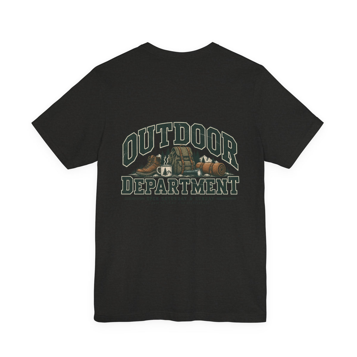 Outdoor Dept. Graphic Tee — Adventure Camping T-Shirt