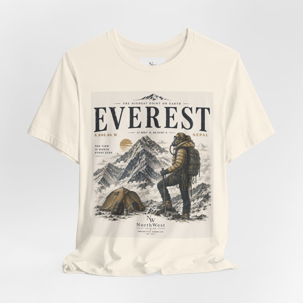 Everest Adventure Tee — Mountain Climber Vintage Graphic T‑Shirt