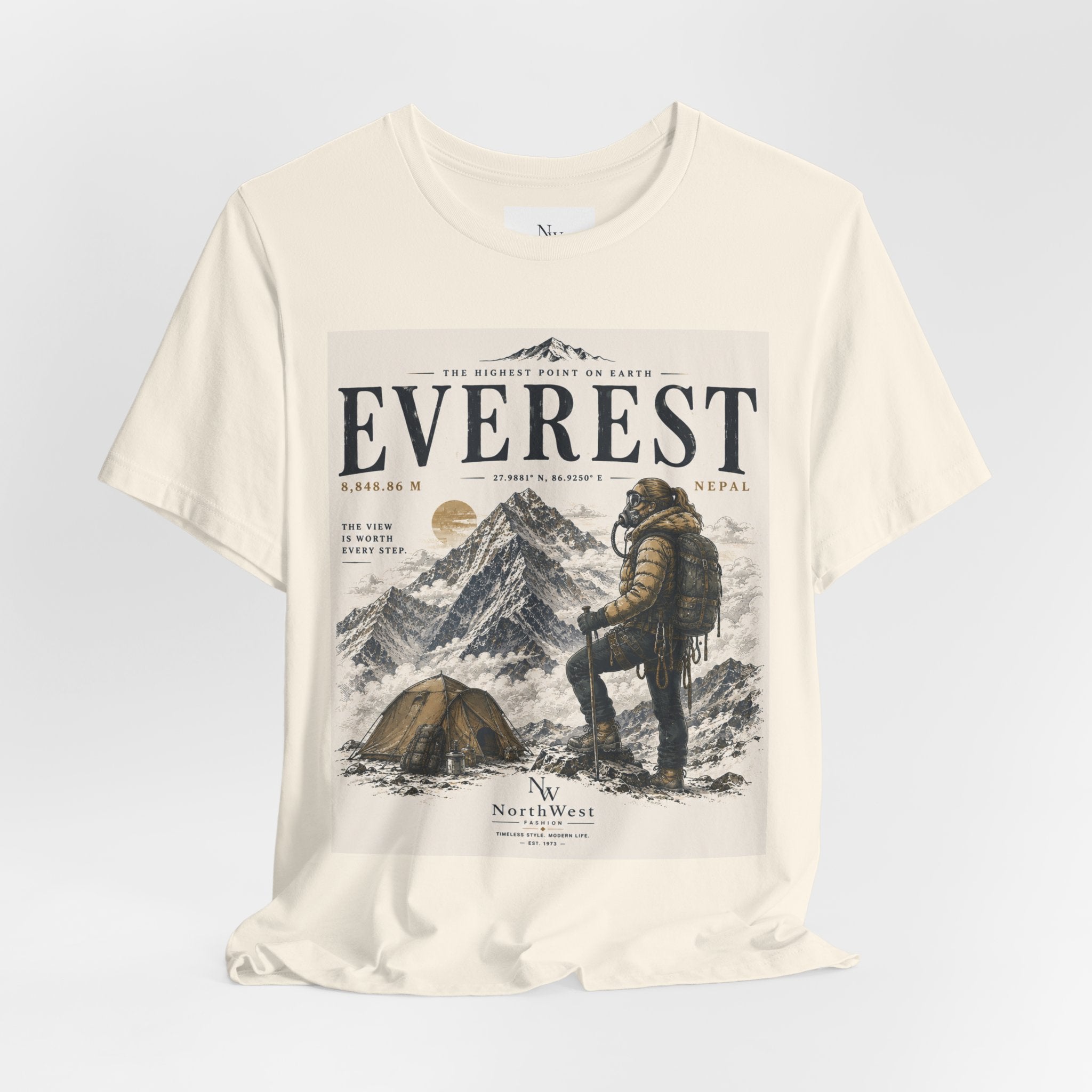 Everest Adventure Tee — Mountain Climber Vintage Graphic T‑Shirt