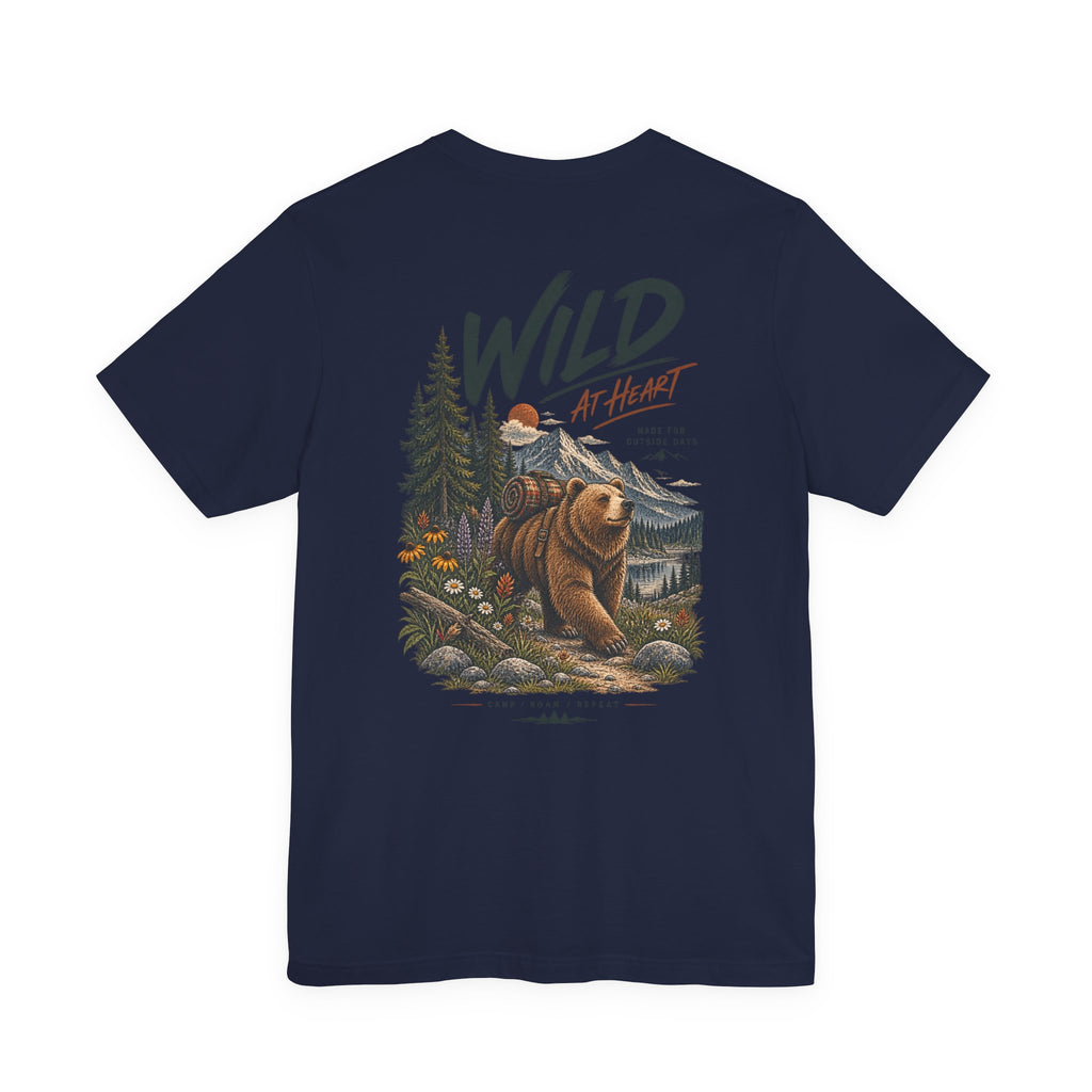 Wild at Heart Bear T-Shirt — Outdoor Nature Graphic Tee