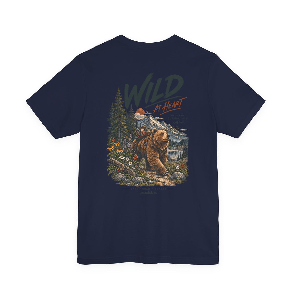 Wild at Heart Bear T-Shirt — Outdoor Nature Graphic Tee