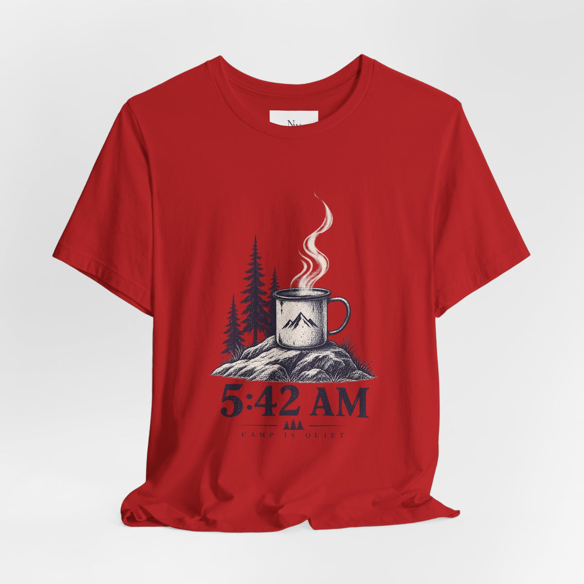 5:42 AM Camping T‑Shirt — "Before Everyone Else" Morning Coffee & Mountain Tee