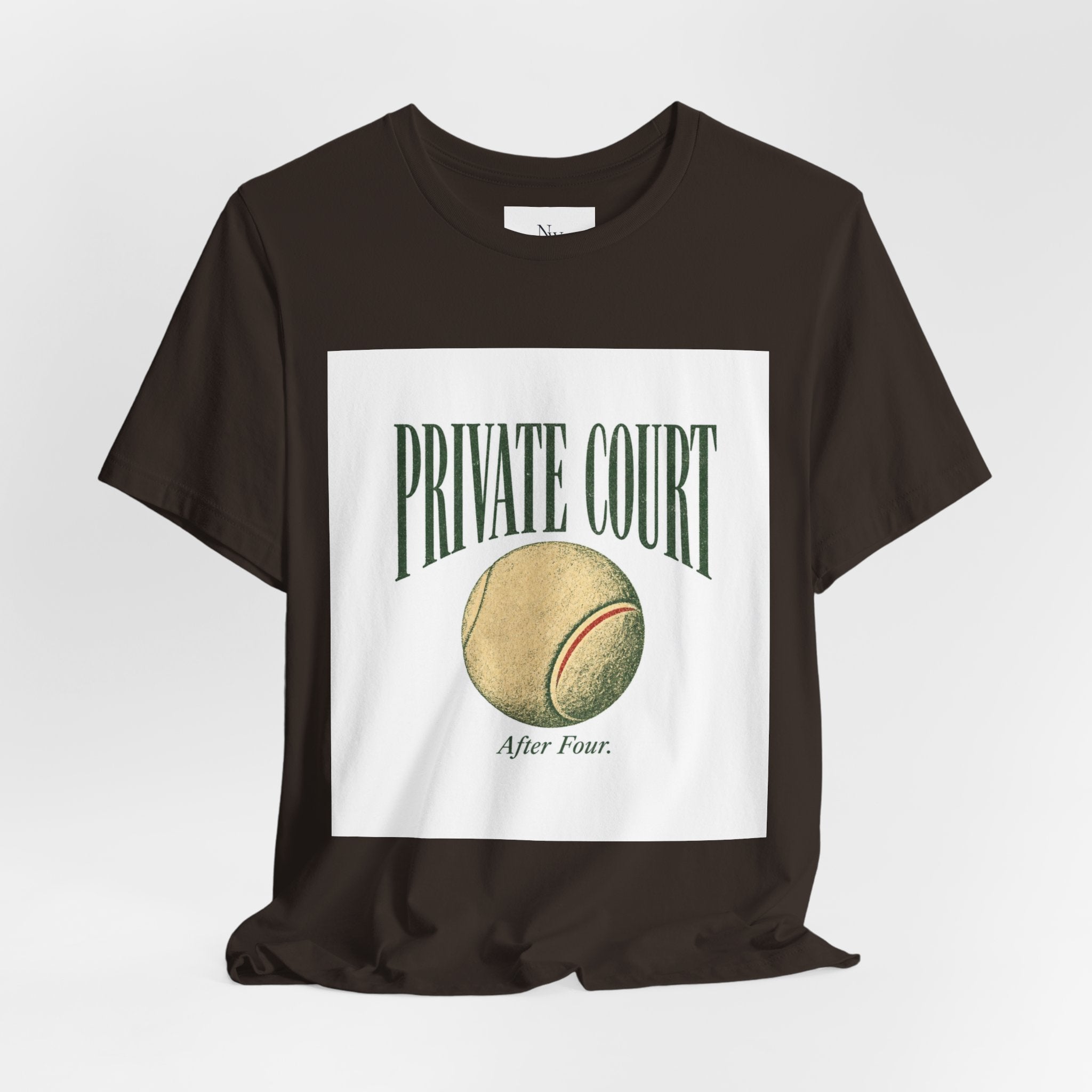 Private Court Tennis Tee — "After Four" Vintage Tennis Graphic T‑Shirt