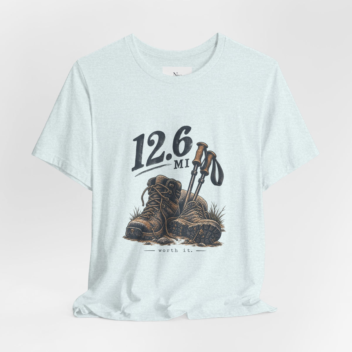 Hiking T-Shirt — “The Good Kind of Tired” 12.6 mi Adventure Tee