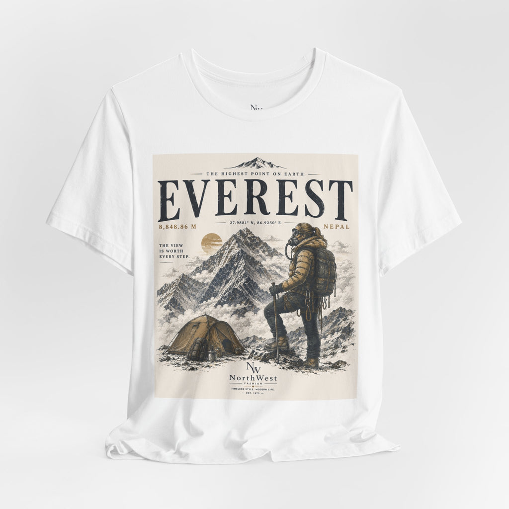 Everest Adventure Tee — Mountain Climber Vintage Graphic T‑Shirt