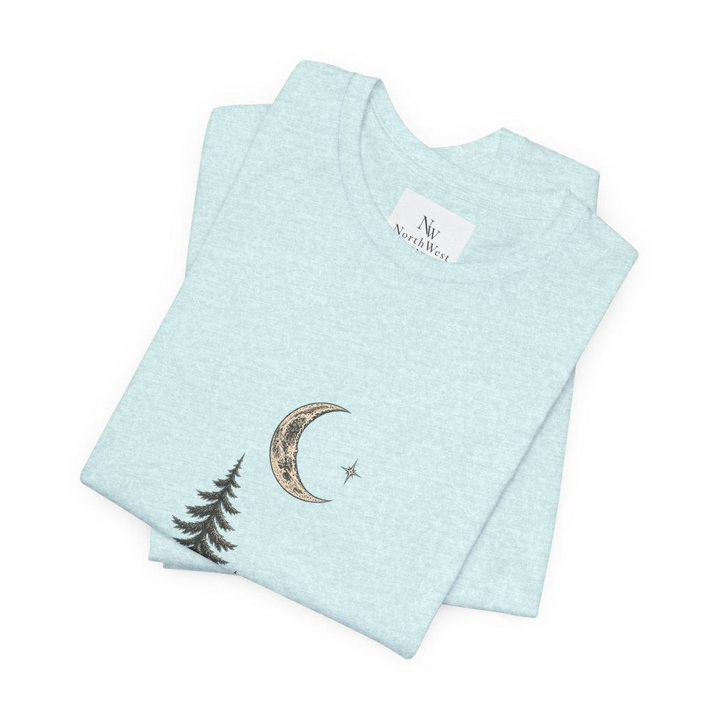 Campfire Adventure T-Shirt — “This Must Be The Place” Scenic Camping Tee