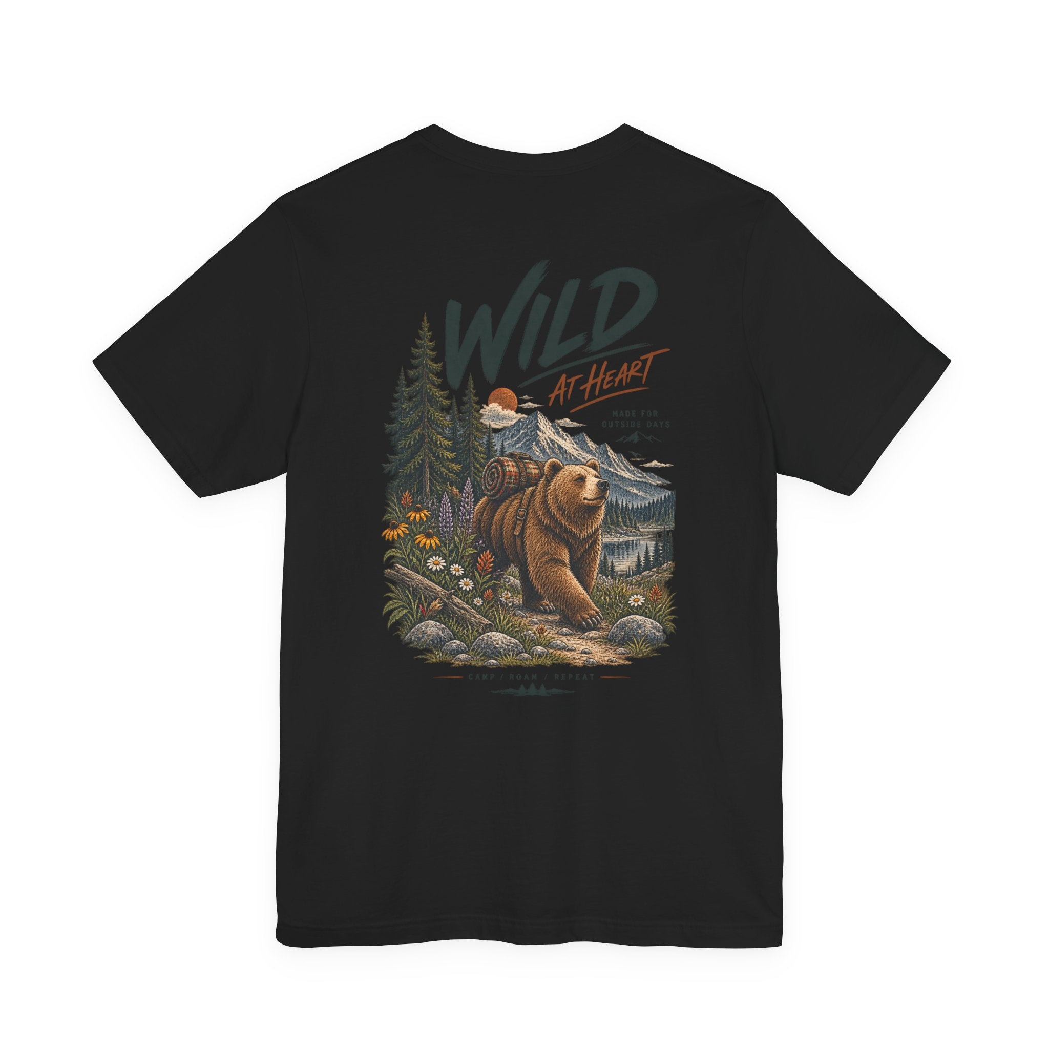 Wild at Heart Bear T-Shirt — Outdoor Nature Graphic Tee
