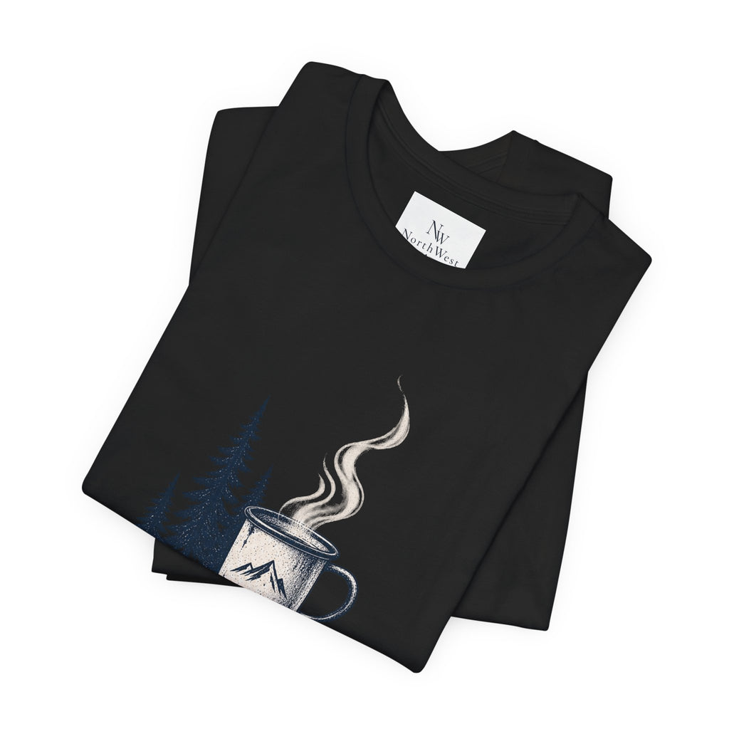 5:42 AM Camping T‑Shirt — "Before Everyone Else" Morning Coffee & Mountain Tee