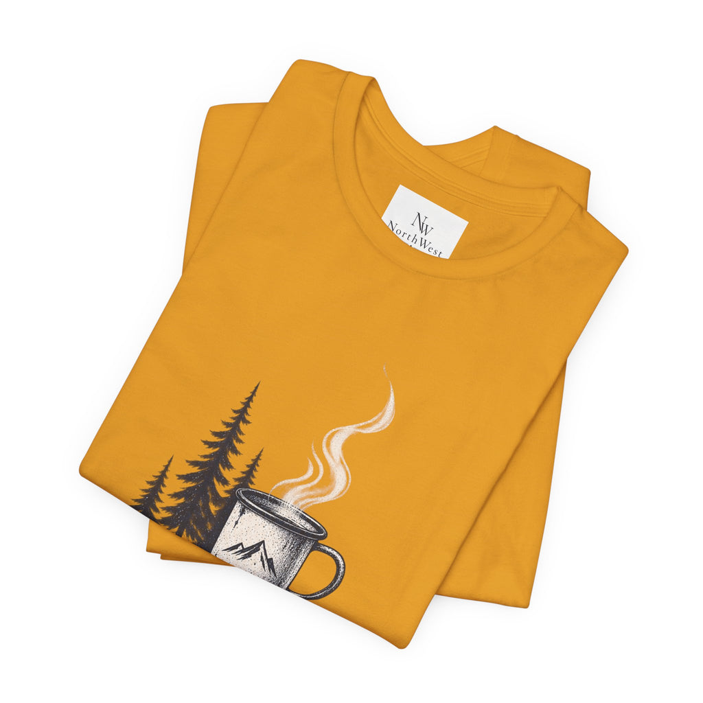 5:42 AM Camping T‑Shirt — "Before Everyone Else" Morning Coffee & Mountain Tee