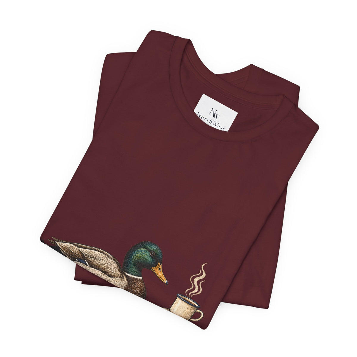 Slow Mornings Duck Tee — Cozy Cabin Nature Graphic T-Shirt