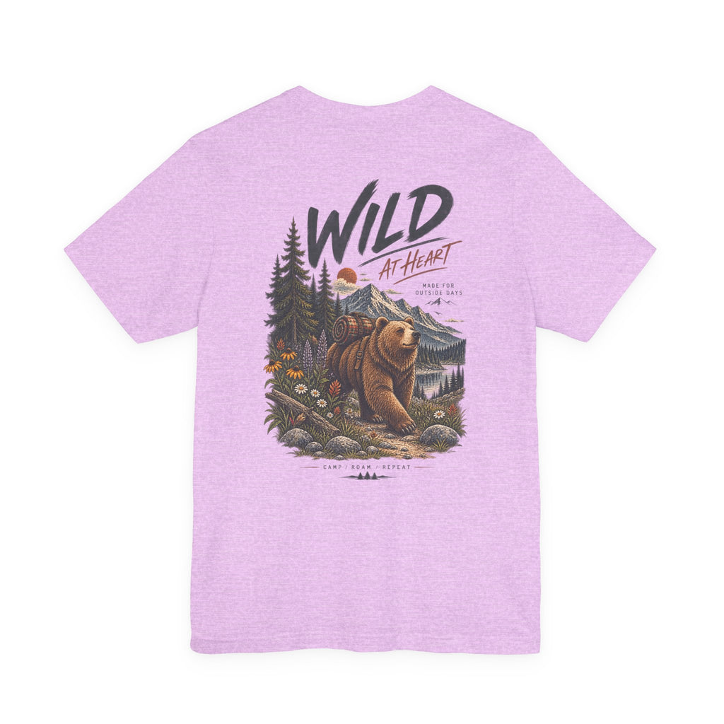 Wild at Heart Bear T-Shirt — Outdoor Nature Graphic Tee