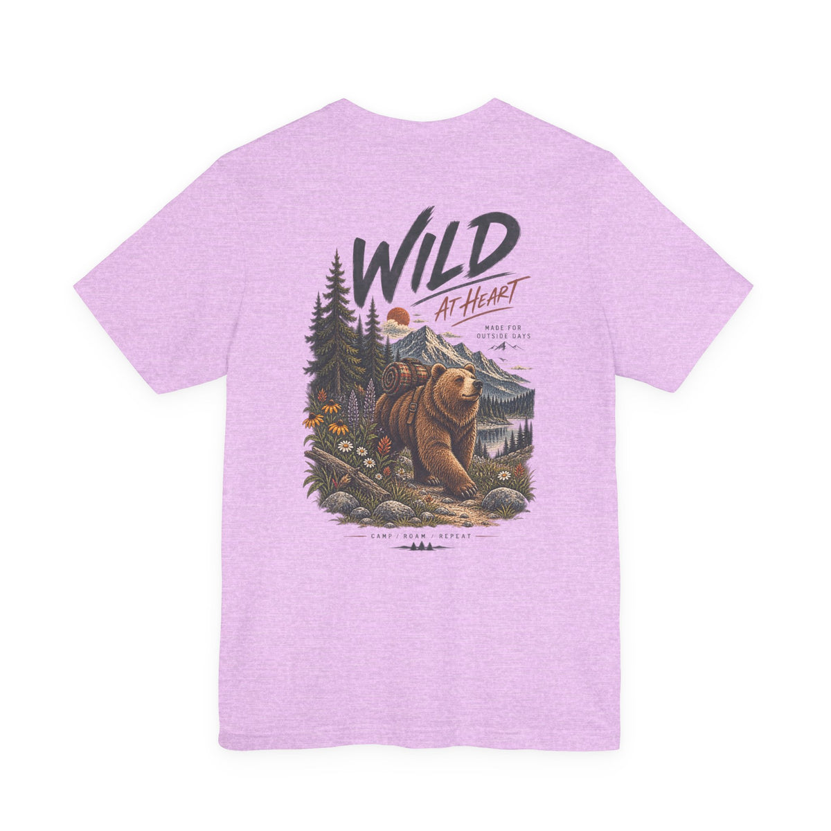 Wild at Heart Bear T-Shirt — Outdoor Nature Graphic Tee