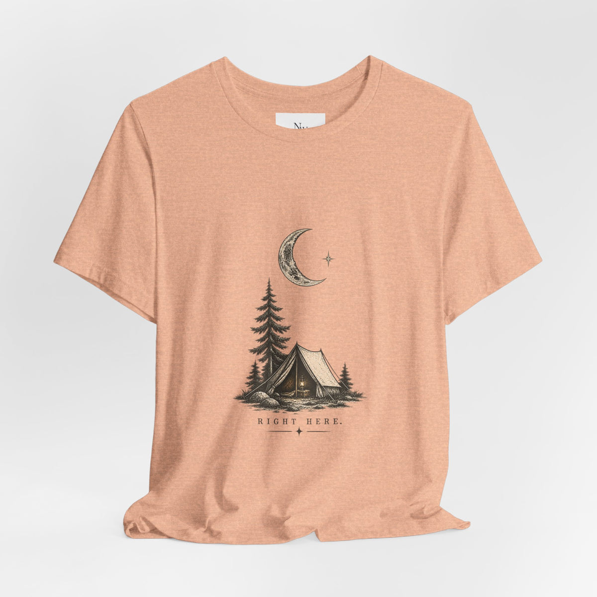 Campfire Adventure T-Shirt — “This Must Be The Place” Scenic Camping Tee