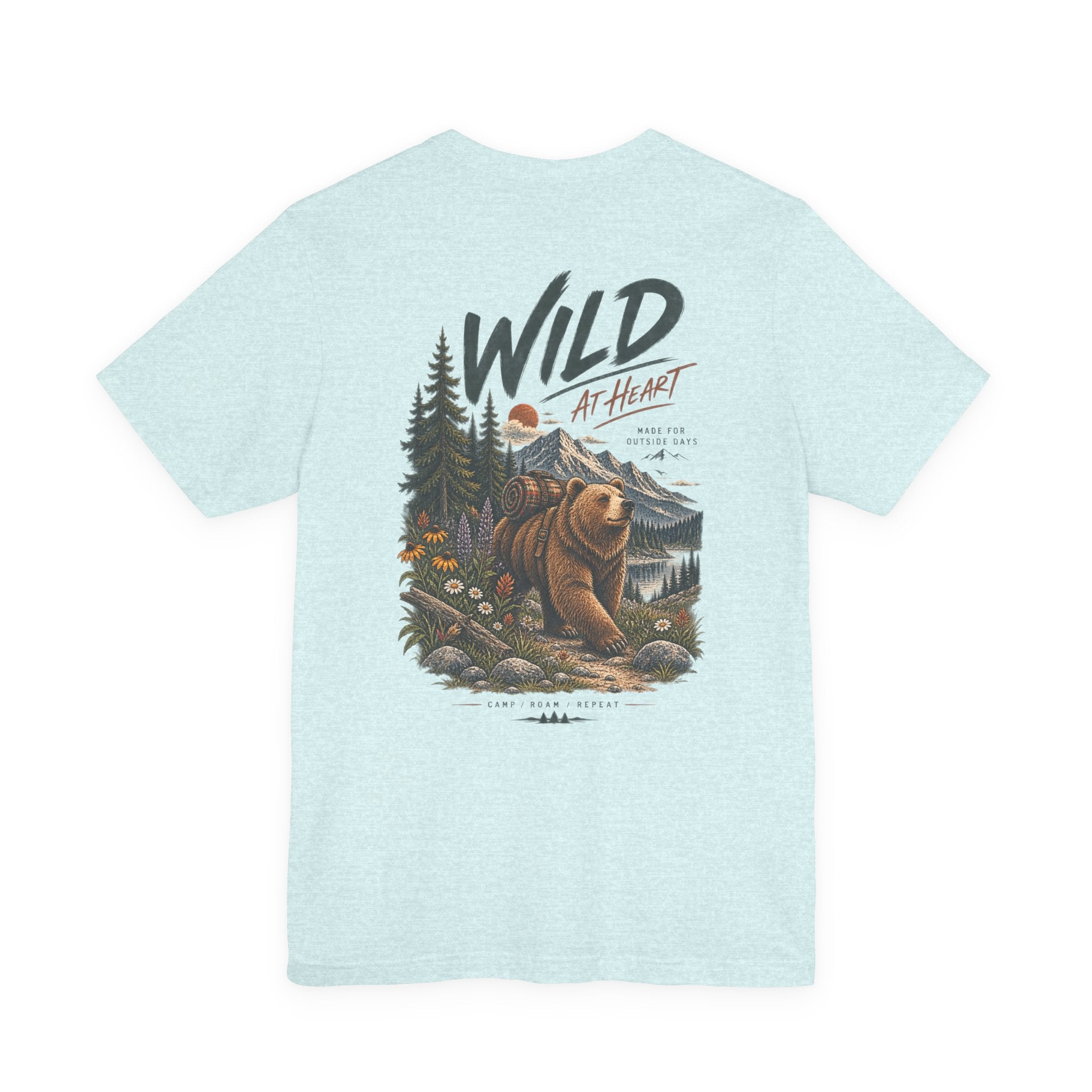 Wild at Heart Bear T-Shirt — Outdoor Nature Graphic Tee