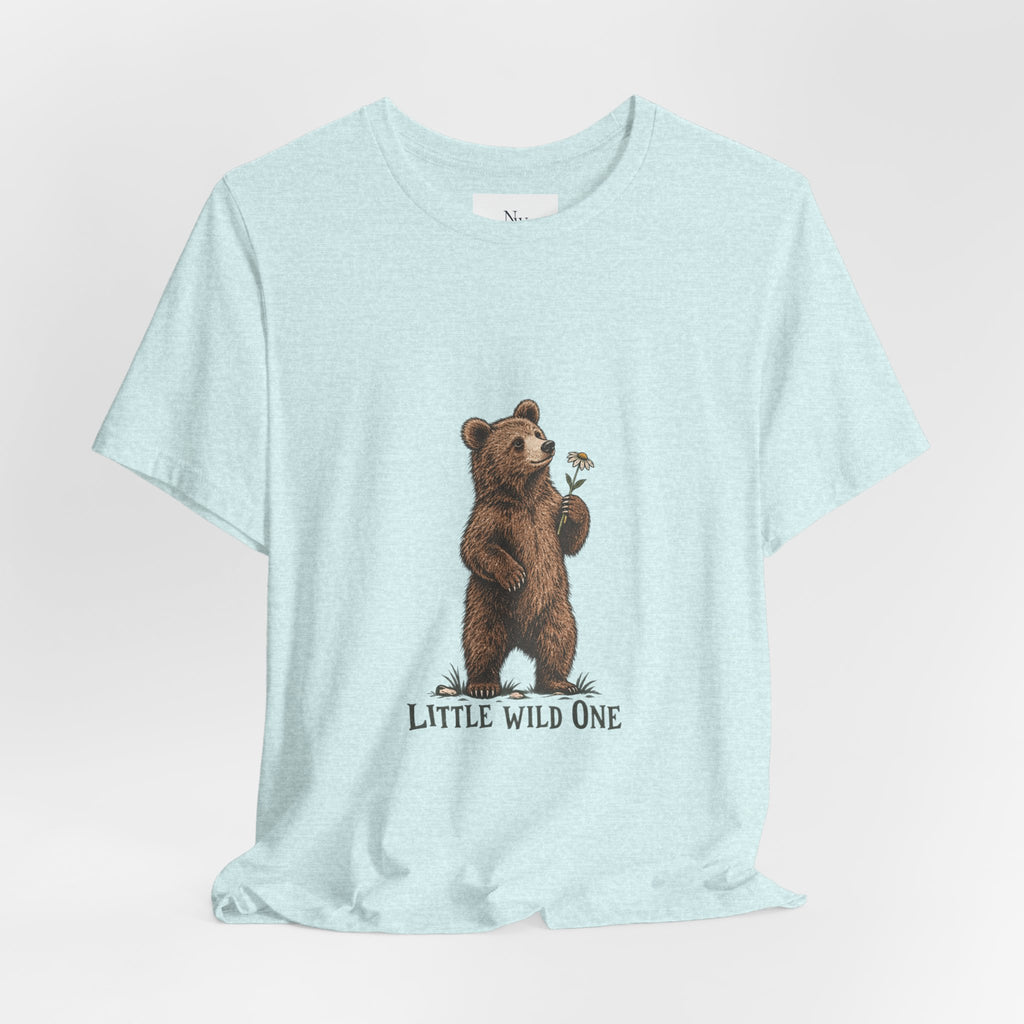 Little Wild One Bear Tee — Born A Little Wild Graphic T-Shirt