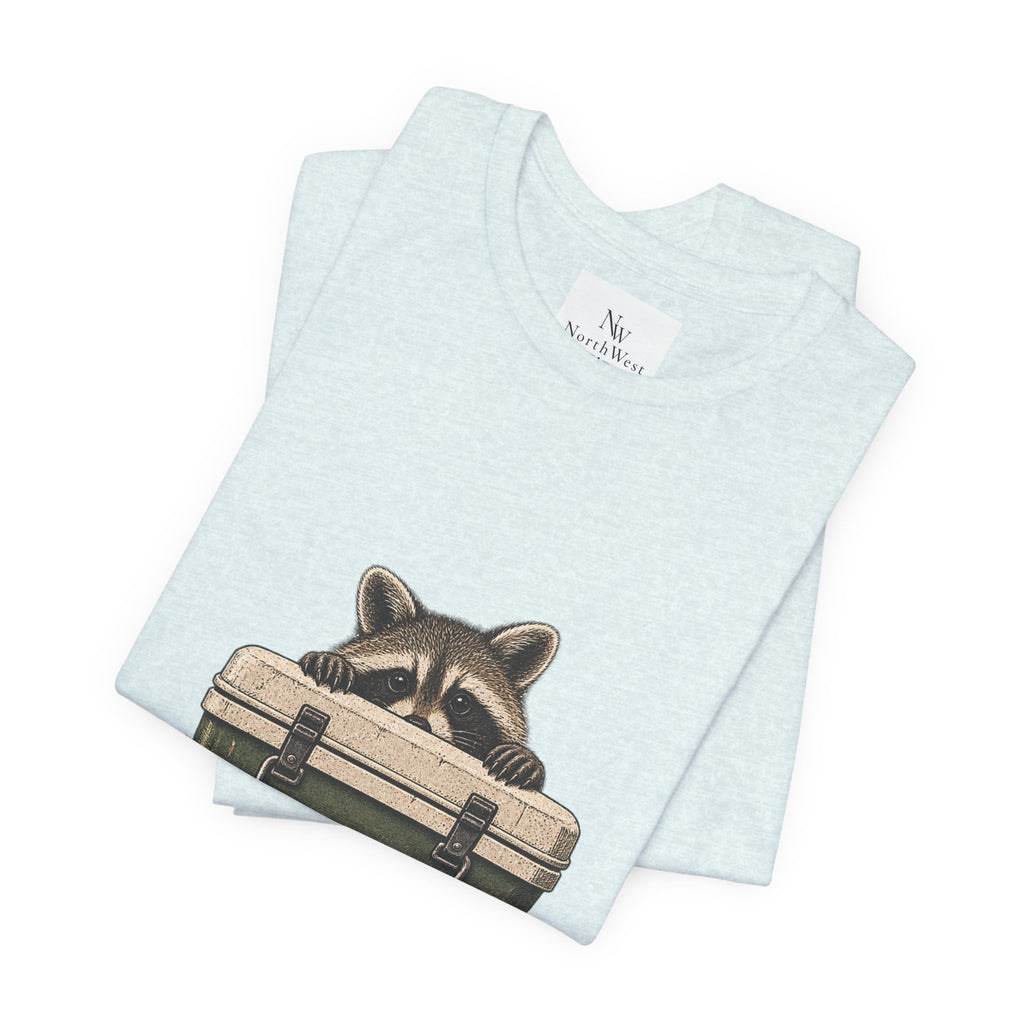 Local Wildlife Raccoon Camping Tee