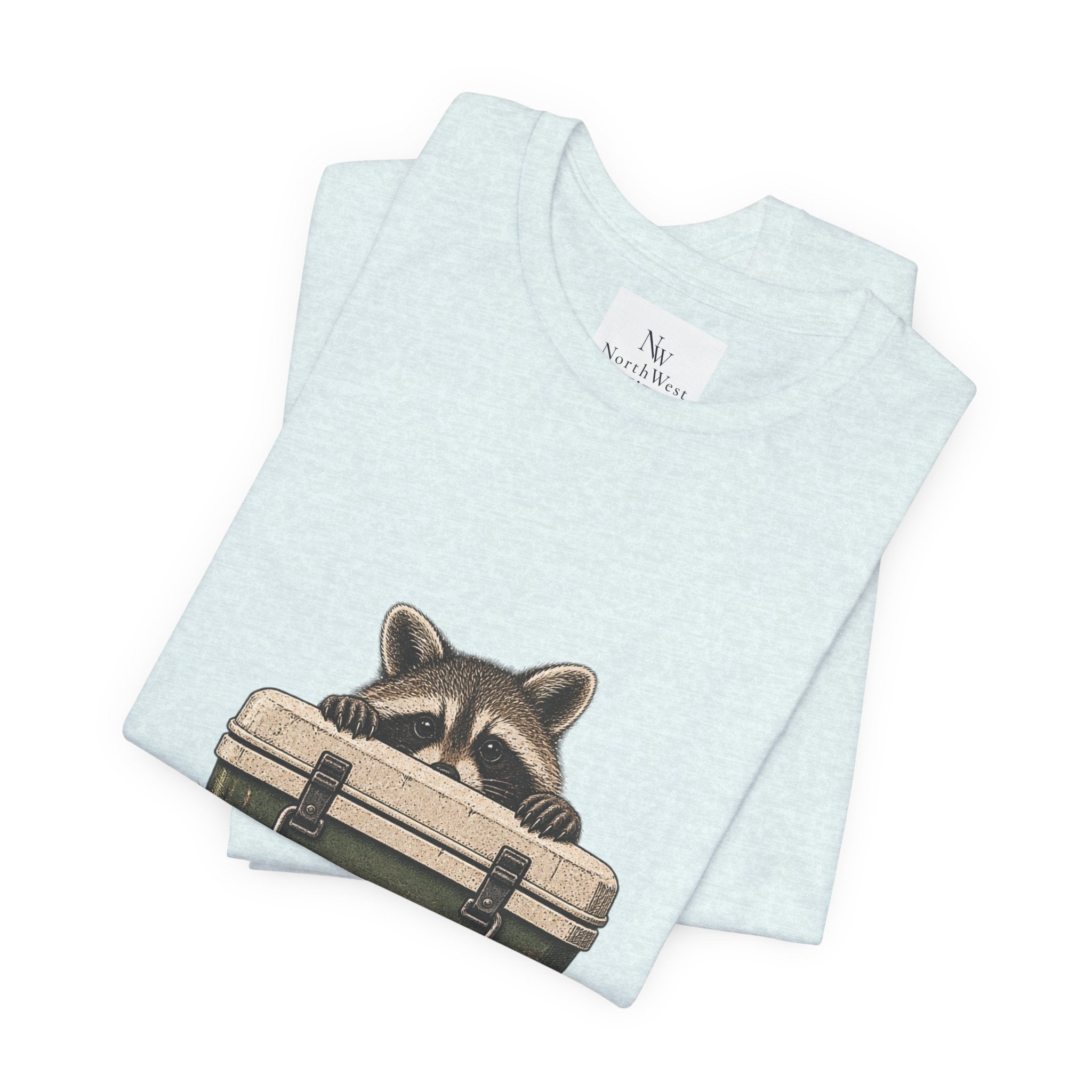 Local Wildlife Raccoon Camping Tee