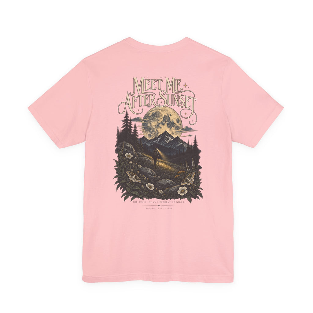 Meet Me After Sunset Tee — Vintage Moth & Moon Graphic T-Shirt