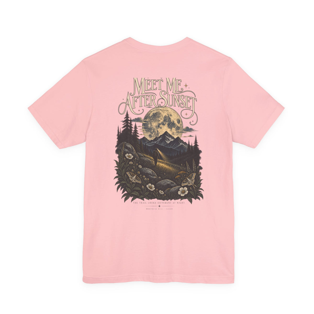 Meet Me After Sunset Tee — Vintage Moth & Moon Graphic T-Shirt