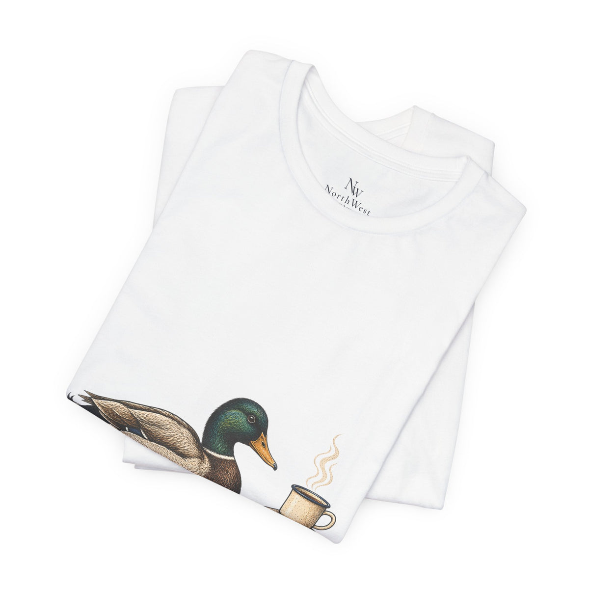 Slow Mornings Duck Tee — Cozy Cabin Nature Graphic T-Shirt