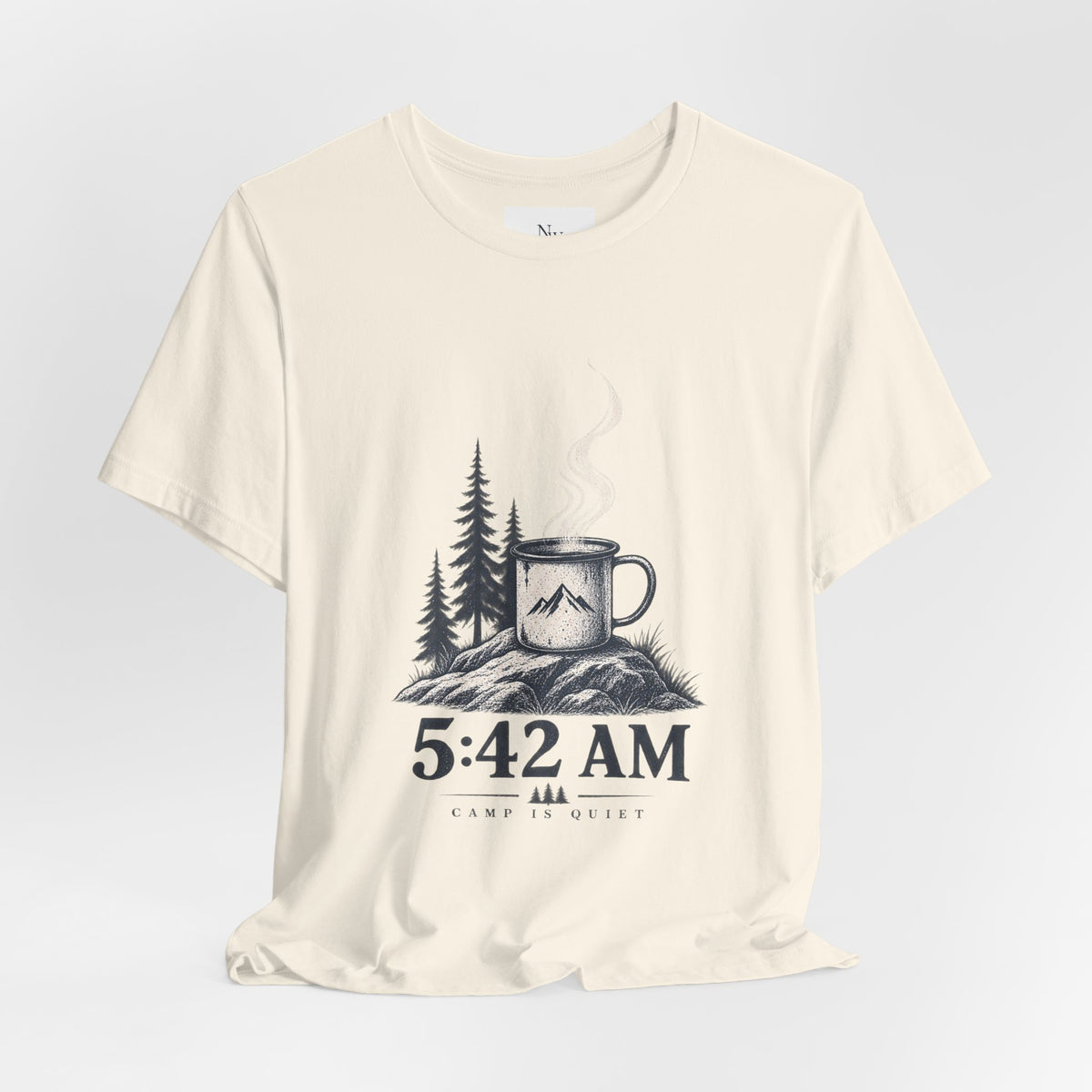 5:42 AM Camping T‑Shirt — "Before Everyone Else" Morning Coffee & Mountain Tee
