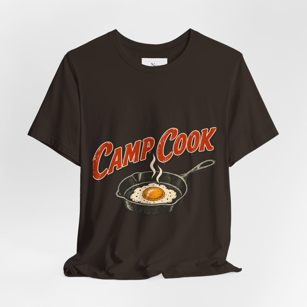 Camp Cook T‑Shirt — “Breakfast Tastes Better Outside” Camping Tee