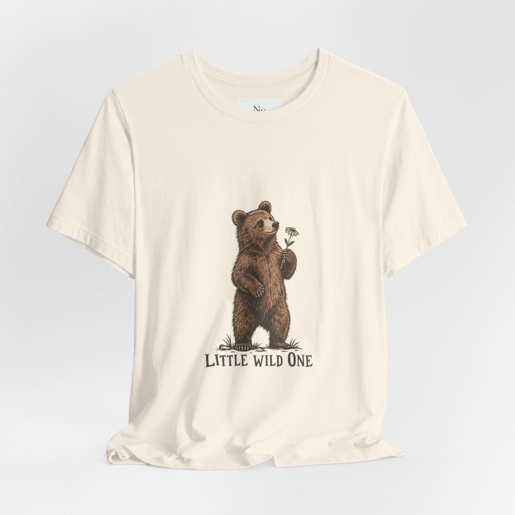 Little Wild One Bear Tee — Born A Little Wild Graphic T-Shirt