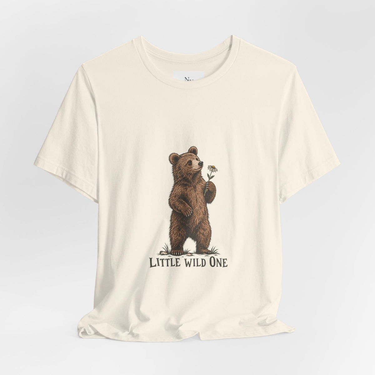 Little Wild One Bear Tee — Born A Little Wild Graphic T-Shirt