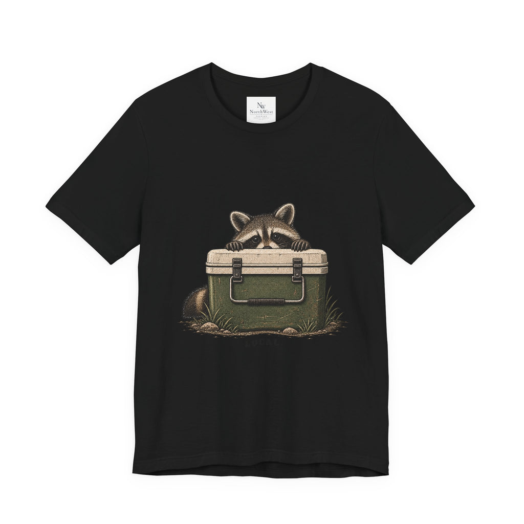 Local Wildlife Raccoon Camping Tee