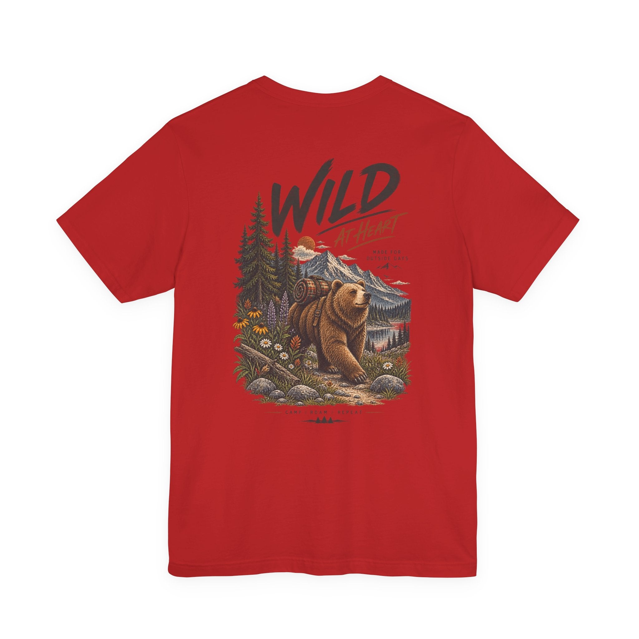 Wild at Heart Bear T-Shirt — Outdoor Nature Graphic Tee