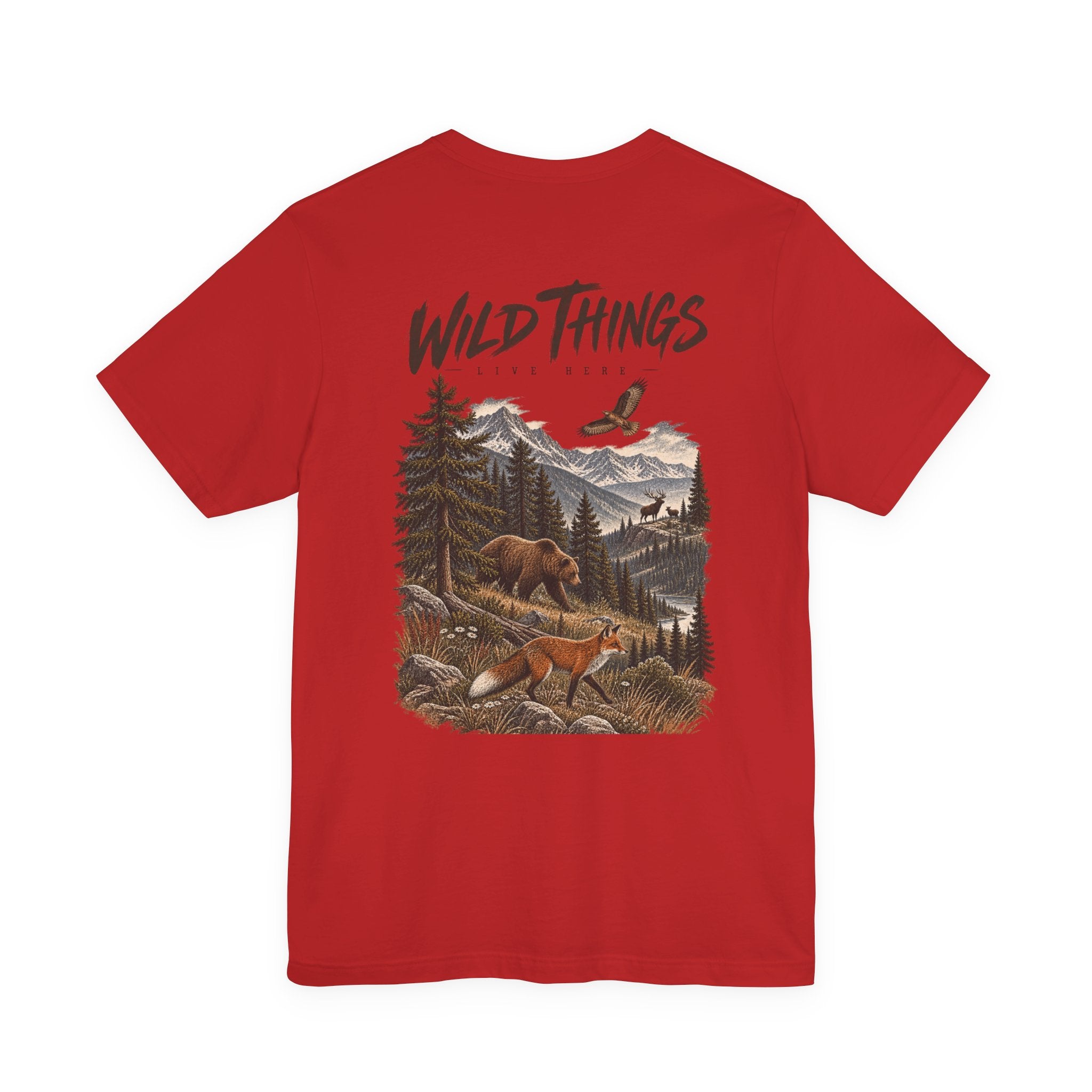 Wild Things Fox Tee — Woodland Nature Graphic T-Shirt