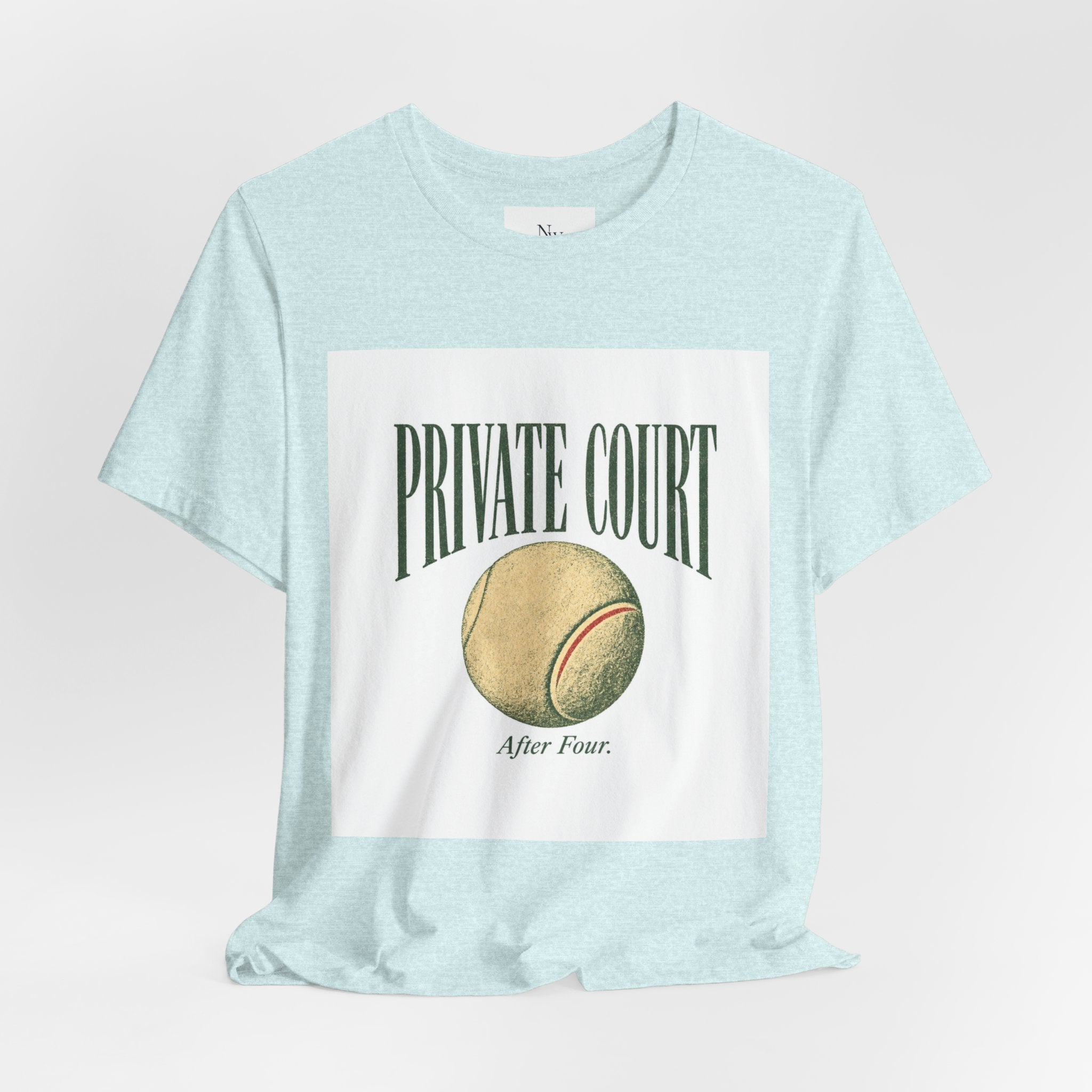 Private Court Tennis Tee — "After Four" Vintage Tennis Graphic T‑Shirt