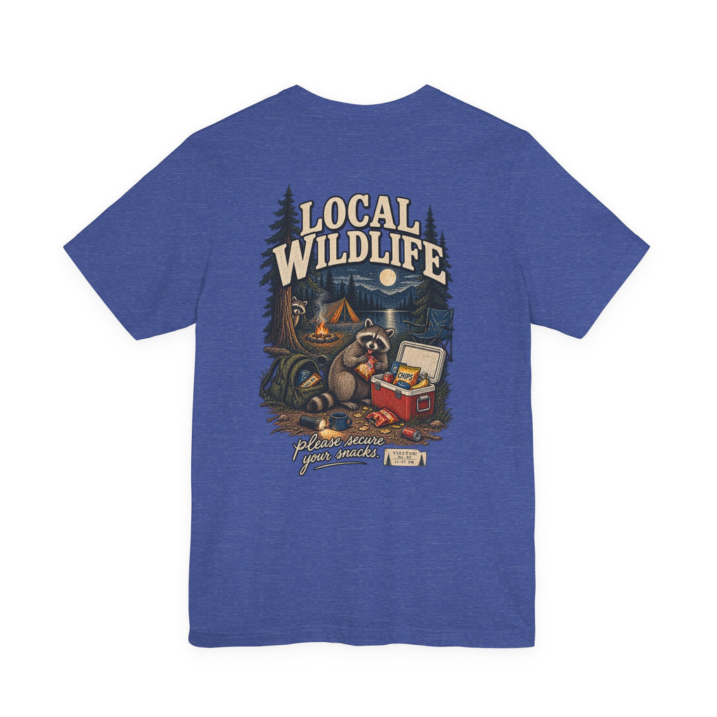 Local Wildlife Raccoon Camping Tee
