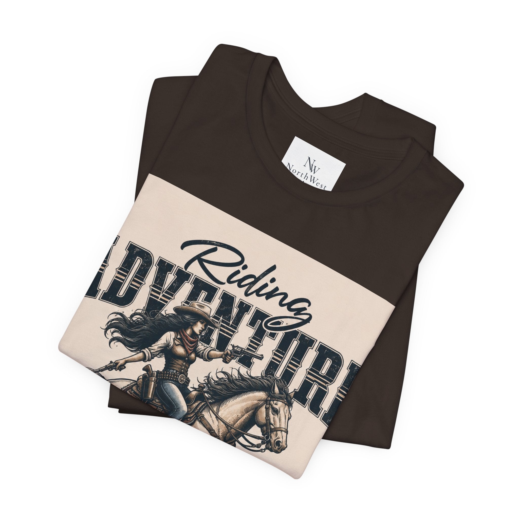 Cowgirl Riding Adventure Tee – Western Horseback Graphic T-Shirt