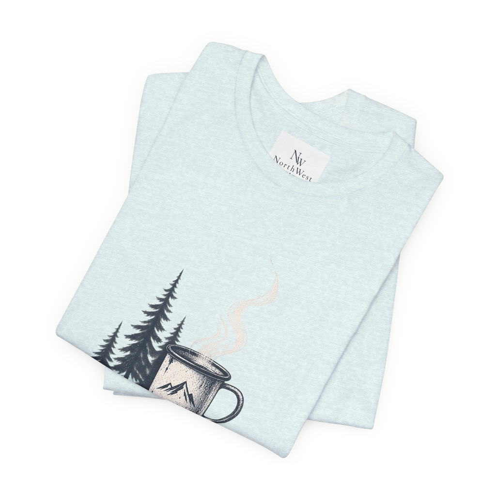 5:42 AM Camping T‑Shirt — "Before Everyone Else" Morning Coffee & Mountain Tee