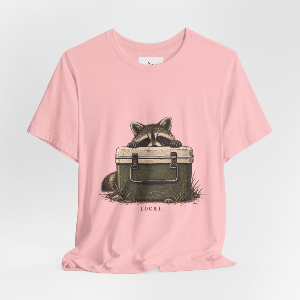 Local Wildlife Raccoon Camping Tee
