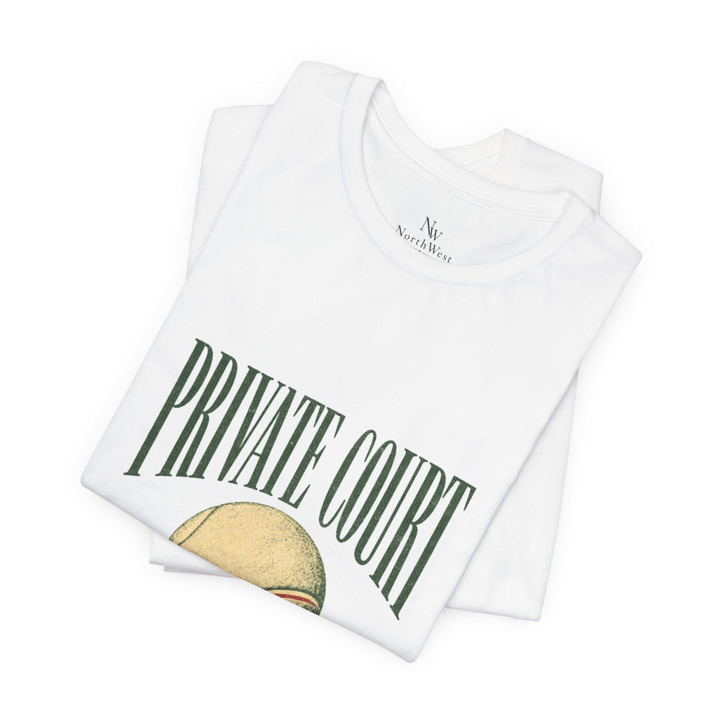 Private Court Tennis Tee — "After Four" Vintage Tennis Graphic T‑Shirt