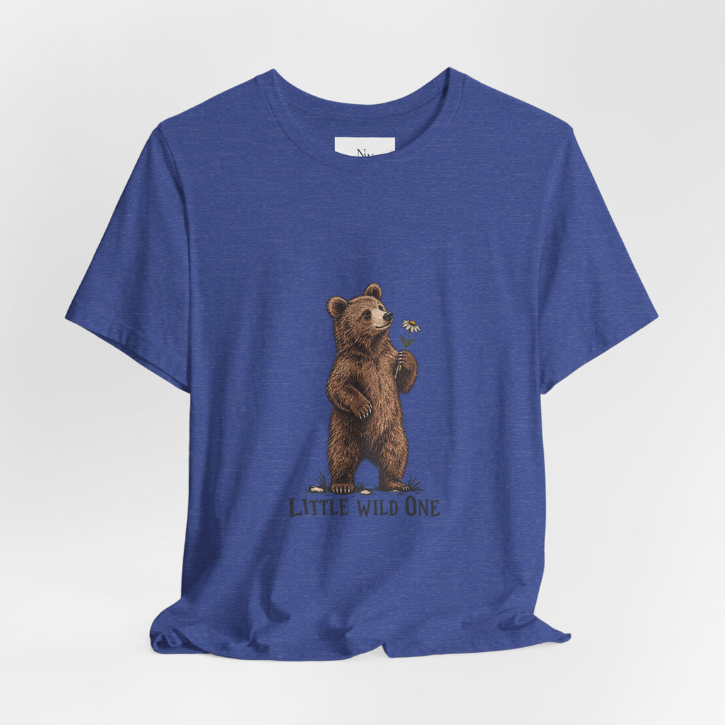 Little Wild One Bear Tee — Born A Little Wild Graphic T-Shirt