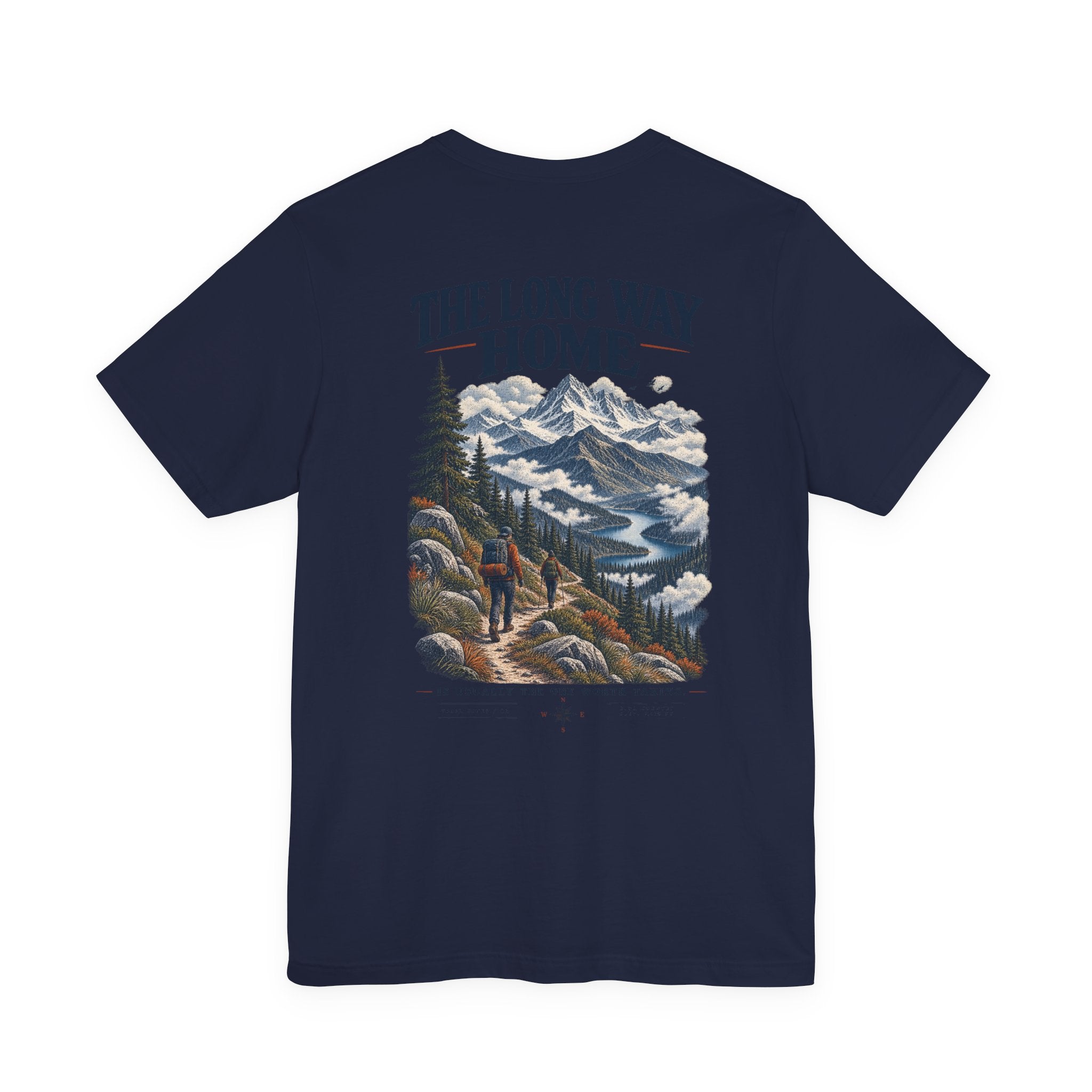 Take The Long Way T‑Shirt — Scenic Hiking Adventure Tee ("Take the Long Way" / "The Long Way Home")
