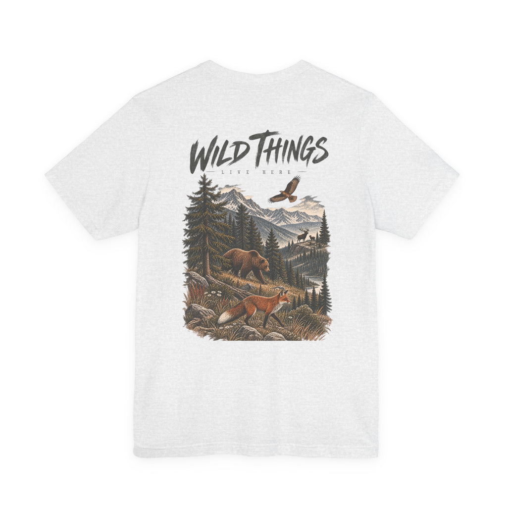 Wild Things Fox Tee — Woodland Nature Graphic T-Shirt