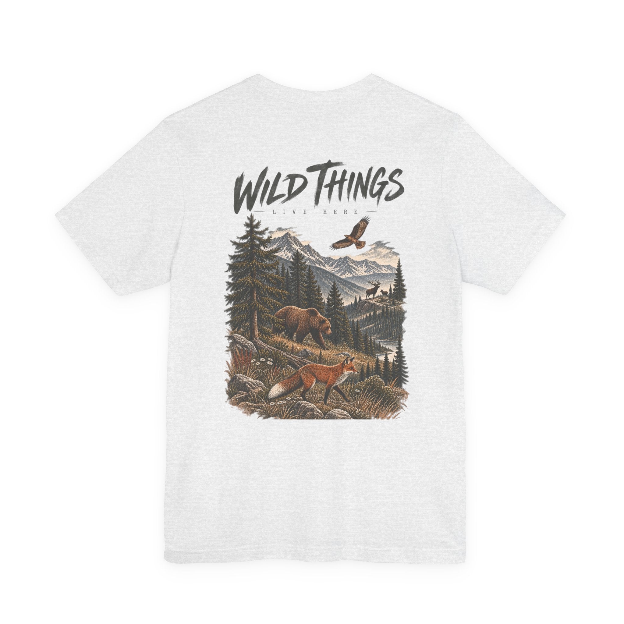 Wild Things Fox Tee — Woodland Nature Graphic T-Shirt