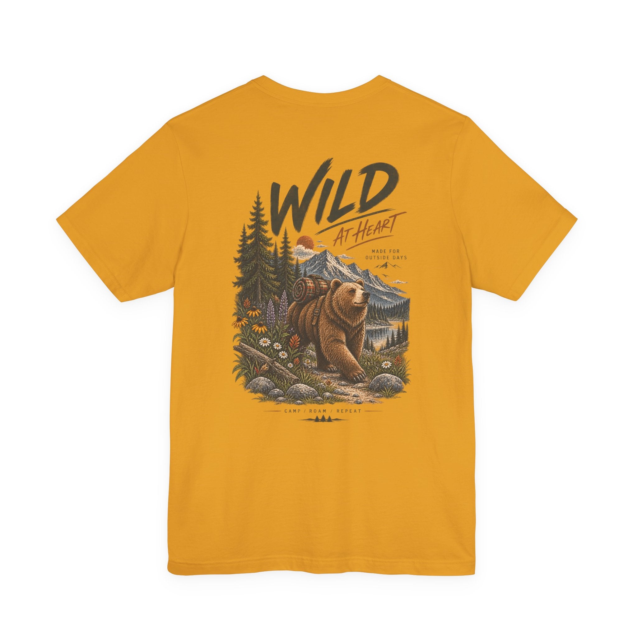 Wild at Heart Bear T-Shirt — Outdoor Nature Graphic Tee