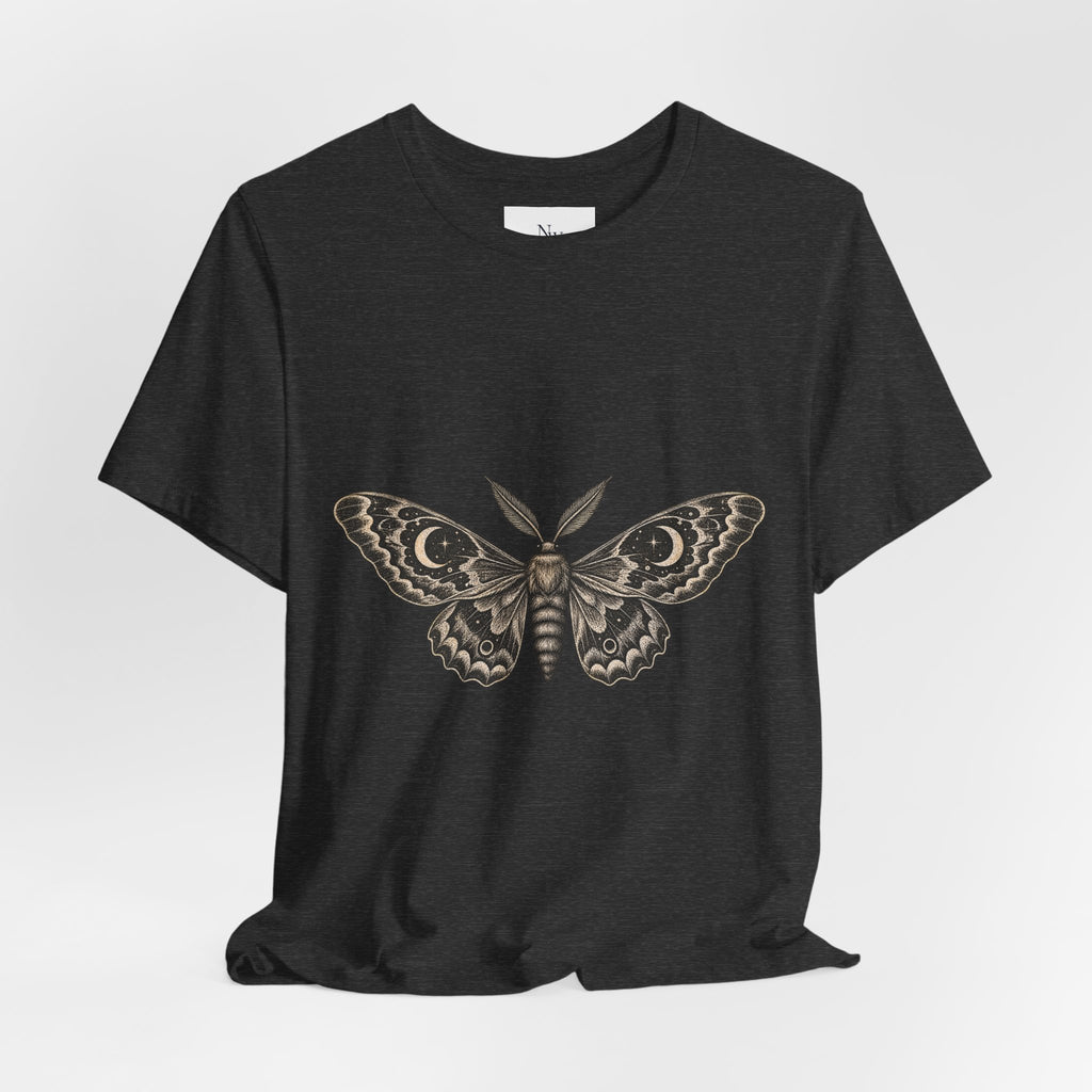 Meet Me After Sunset Tee — Vintage Moth & Moon Graphic T-Shirt