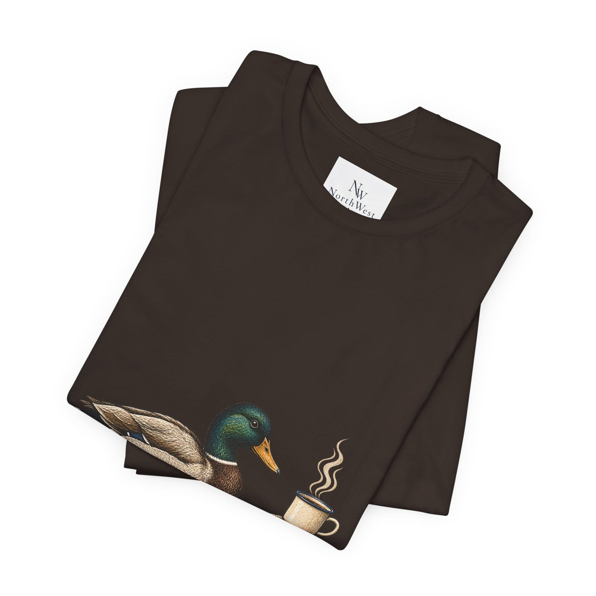 Slow Mornings Duck Tee — Cozy Cabin Nature Graphic T-Shirt