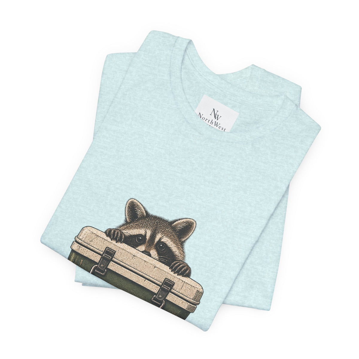 Local Wildlife Raccoon Camping Tee