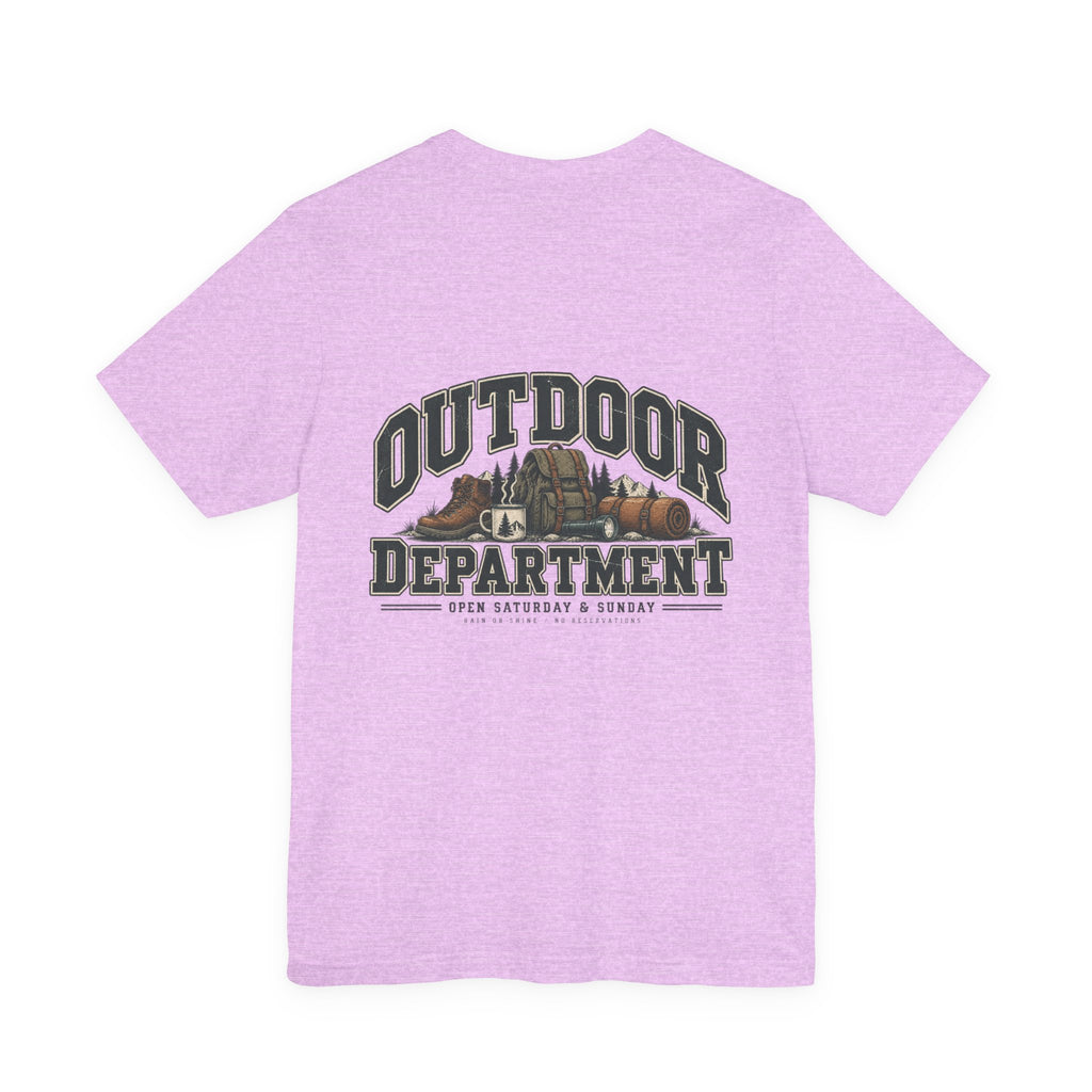 Outdoor Dept. Graphic Tee — Adventure Camping T-Shirt