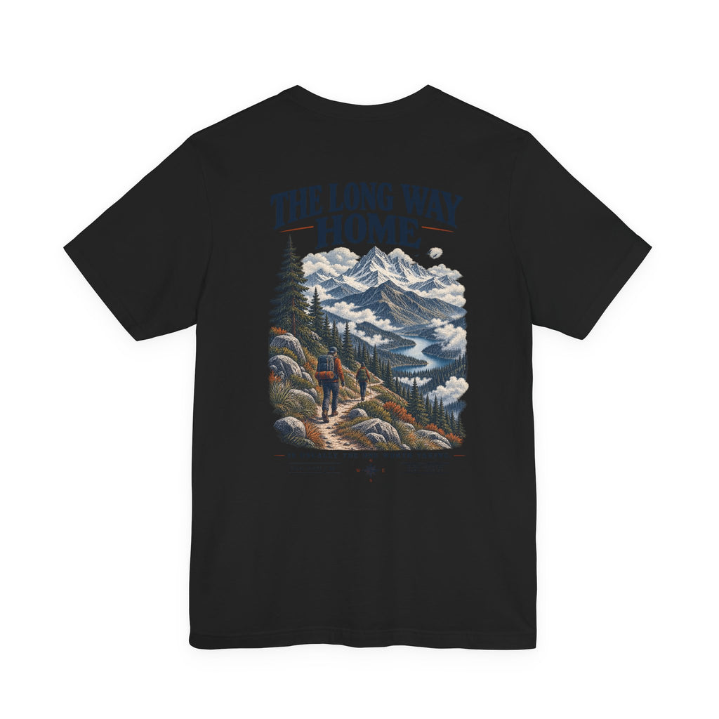 Take The Long Way T‑Shirt — Scenic Hiking Adventure Tee ("Take the Long Way" / "The Long Way Home")